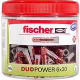 fischer Tassello DUOPOWER 6x30, confezione richiudibile grigio chiaro/Rosso