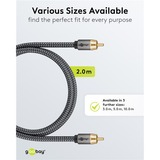 goobay Cavo Mono Cinch Plus Nero/Argento