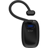 goobay Powerbank 5.000 mAh, cavo USB-C integrato 13 cm, 20 watt Nero