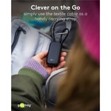 goobay Powerbank 5.000 mAh, cavo USB-C integrato 13 cm, 20 watt Nero