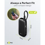 goobay Powerbank 5.000 mAh, cavo USB-C integrato 13 cm, 20 watt Nero