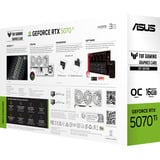 ASUS TUF Gaming TUF-RTX5070TI-O16G-BTF-WHITE NVIDIA GeForce RTX 5070 Ti 16 GB GDDR7, Scheda grafica GeForce RTX 5070 Ti, 16 GB, GDDR7, 256 bit, 7680 x 4320 Pixel, PCI Express 5.0