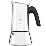 Bialetti Venus Induzione 6 Tazze argento, 0,3 L, Nero, Acciaio inossidabile, 6 tazze, Acciaio inossidabile, Venus Induction, CE