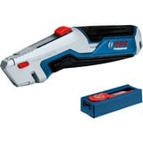 Bosch 1 600 A02 7M5 Taglierino Blu Coltello a lama di rasoio, Coltello di tappeto blu/grigio, 6,3 cm, 1,9 cm, 11 pz