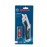 Bosch 1 600 A02 7M5 Taglierino Blu Coltello a lama di rasoio, Coltello di tappeto blu/grigio, 6,3 cm, 1,9 cm, 11 pz