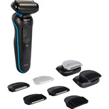 Braun Series 5 52-B1650S rasoio elettrico Trimmer Blu Nero/Blu, Rasoio, Blu, Pulsanti, Batteria, Ioni di Litio, Batteria integrata