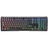 CHERRY MX 3.0S Wireless tastiera Gaming RF senza fili + Bluetooth QWERTZ Tedesco Nero, Tastiera da gioco Nero, Wireless, RF senza fili + Bluetooth, Interruttore a chiave meccanica, QWERTZ, LED RGB, Nero