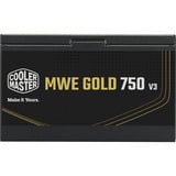 Cooler Master MWE 750 V3 Black, Alimentatore PC Nero