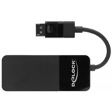 DeLOCK 87770 ripartitore video DisplayPort 3x HDMI, Separatori DisplayPort Nero, DisplayPort, 3x HDMI, 3840 x 2160 Pixel, Nero, Plastica, 1.4/2.2