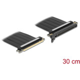 DeLOCK Scheda riser PCI Express 4.0 x16 connettore a slot x16 con cavo 30 cm, Scheda di montaggio Nero