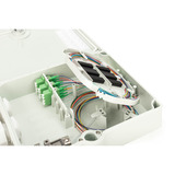 Digitus Custodia di collegamento FTTH/FTTB - equipaggiata, OS2 12 fibre, Scatola di giunzione grigio