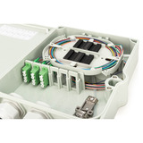 Digitus Custodia di collegamento FTTH/FTTB - equipaggiata, OS2 12 fibre, Scatola di giunzione grigio