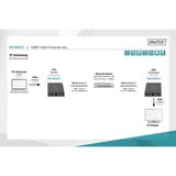 Digitus Set extender HDMI KVM IP, 150 metri, Estensione HDMI Nero