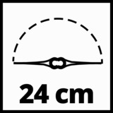 EINHELL 3411104 decespugliatore e tagliabordi 24 cm Batteria Nero, Rosso rosso/Nero, Tagliabordi, 24 cm, Lama, Impugnatura a D con avvolgimento filo, Plastica, 8500 Giri/min