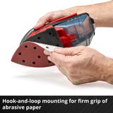 EINHELL Levigatrice multifunzione a batteria Power X-Change TE-OS 18/150 Li-Solo, 18Volt, Multi Sander rosso/Nero