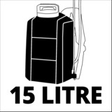 EINHELL Pompa a pressione a batteria Power X-Change GE-WS 18/150 Li-Solo, 18 Volt, Spruzzatore pompa & pressione grigio/Rosso