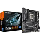 GIGABYTE Z790 EAGLE Scheda madre - Supporta CPU Intel Core di 14a generazione, VRM a 12+1+1 fasi, fino a 7600MHz DDR5 (OC), 3xPCIe 4.0 M.2, LAN 2,5GbE, USB 3.2 Gen 2 Nero/grigio, VRM a 12+1+1 fasi, fino a 7600MHz DDR5 (OC), 3xPCIe 4.0 M.2, LAN 2,5GbE, USB 3.2 Gen 2, Intel, LGA 1700, Intel® Celeron®, Intel Core i3 12th Gen, Intel Core i3 13th Gen, Intel Core i3 14th Gen, Intel..., LGA 1700, DDR5-SDRAM, 256 GB