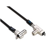 Kensington Lucchetto sottile per laptop con chiave a doppia estremità N17 2.0 per slot Wedge, Castello argento, Kensington, Chiave, Acciaio, Nero, Argento