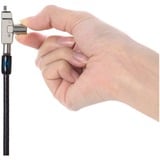 Kensington Lucchetto sottile per laptop con chiave a doppia estremità N17 2.0 per slot Wedge, Castello argento, Kensington, Chiave, Acciaio, Nero, Argento