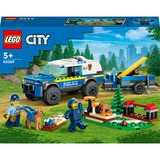 LEGO City 60369 Addestramento Cinofilo Mobile con SUV Macchina Polizia Giocattolo e Rimorchio, 2 Animali, Giochi per Bambini, Giochi di costruzione 2 Animali, Giochi per Bambini, Set da costruzione, 5 anno/i, Plastica, 197 pz, 434 g