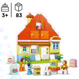 LEGO DUPLO Bluey 10459 Casa della Famiglia Bluey con Gioco di Memoria - Giochi Educativi per Bambini 3+ con Gioco da Tavolo, Giochi di costruzione Set da costruzione, 3 anno/i, Plastica, 83 pz, 1,72 kg