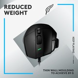 Logitech 910-006138, Mouse da gioco Nero