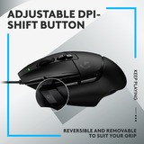Logitech 910-006138, Mouse da gioco Nero
