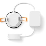 Philips Hue Hue White & Color Ambiance Slim lampada da incasso 90 mm, Luce LED Nero