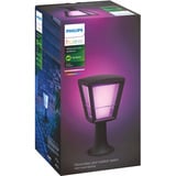 Philips Piantana per esterni Econic, Luce LED Nero, Philips Hue White and Color ambiance Piantana per esterni Econic, Illuminazione su base/asta intelligente, Nero, LED, Vetro, Metallo, Lampadina/e non sostituibile/i, Bianco