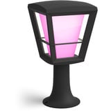 Philips Piantana per esterni Econic, Luce LED Nero, Philips Hue White and Color ambiance Piantana per esterni Econic, Illuminazione su base/asta intelligente, Nero, LED, Vetro, Metallo, Lampadina/e non sostituibile/i, Bianco