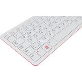Raspberry Pi Foundation RB-Tasta01W, Tastiera bianco/Rosso