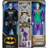 Spin Master DC Comics, Action Figure Batman Adventures, Batman vs Joker, 2 Action Figure Batman Alte 30 cm, Supereroe e Supernemico con 12 Accessori e 17 Punti di Articolazione, Giochi per Bambini, 4+ Anni, Gioco figura DC Comics , Action Figure Batman Adventures, Batman vs Joker, 2 Action Figure Batman Alte 30 cm, Supereroe e Supernemico con 12 Accessori e 17 Punti di Articolazione, Giochi per Bambini, 4+ Anni, 4 anno/i, Multicolore