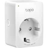 TP-Link Tapo P100 presa intelligente 2300 W Bianco, Presa commutata bianco, Wireless, Bluetooth/Wi-Fi, 2,4 MHz, 802.11b, 802.11g, Wi-Fi 4 (802.11n), Interno, Bianco