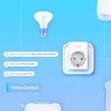 TP-Link Tapo P100 presa intelligente 2300 W Bianco, Presa commutata bianco, Wireless, Bluetooth/Wi-Fi, 2,4 MHz, 802.11b, 802.11g, Wi-Fi 4 (802.11n), Interno, Bianco