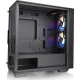 Thermaltake Divider 170 TG ARGB Midi Tower Nero Nero, Midi Tower, PC, Nero, micro ATX, Mini-ITX, SPCC, Vetro temperato, Multi