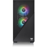 Thermaltake Divider 170 TG ARGB Midi Tower Nero Nero, Midi Tower, PC, Nero, micro ATX, Mini-ITX, SPCC, Vetro temperato, Multi