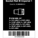 Wera Barra magnetica per bussole B Imperial 1 Set di bussole per chiavi a cricchetto 3/8", pollici, chiave combinata   Nero/Verde