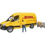bruder MB Sprinter DHL con autista, Veicolo modello giallo