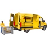 bruder MB Sprinter DHL con autista, Veicolo modello giallo