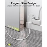 goobay Cavo adattatore Ethernet USB-A 3.2 Gen1 > RJ-45, Slim bianco