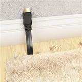 goobay Cavo piatto HDMI 2.1 ad alta velocità con Ethernet 8K / 60 Hz Nero