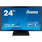 iiyama ProLite T2452MSC-B1 Monitor PC 60,5 cm (23.8") 1920 x 1080 Pixel Full HD LCD Touch screen Multi utente Nero, Monitor LED Nero, 60,5 cm (23.8"), 1920 x 1080 Pixel, Full HD, LCD, 5 ms, Nero
