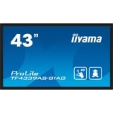iiyama TF4339AS-B1AG Monitor PC 108 cm (42.5") 3840 x 2160 Pixel 4K Ultra HD LED Touch screen Nero, Public Display Nero (opaco), 108 cm (42.5"), 3840 x 2160 Pixel, 4K Ultra HD, LED, 8 ms, Nero
