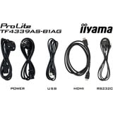 iiyama TF4339AS-B1AG, Public Display Nero (opaco)