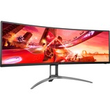 AOC AG493UCX2 Monitor PC 124,5 cm (49") 5120 x 1440 Pixel Quad HD LED Nero, Rosso, Monitor di gioco Nero, 124,5 cm (49"), 5120 x 1440 Pixel, Quad HD, LED, 4 ms, Nero, Rosso