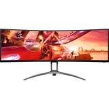 AOC B2 AG493UCX2 Monitor PC 124 cm (48.8") 5120 x 1440 Pixel Quad HD LED Nero, Monitor di gioco Nero, 124 cm (48.8"), 5120 x 1440 Pixel, Quad HD, LED, 1 ms, Nero
