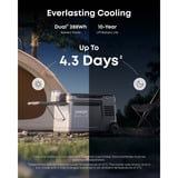 Anker SOLIX EverFrost 2 borsa frigo 40 L Elettrico Nero, Scatola cool grigio/Nero, Nero, 2 ruota(e), Nero, 40 L, -20 - 20 °C, 45 dB