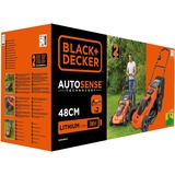 BLACK+DECKER Tosaerba a batteria CLMA4825L2, 36 volt, Rasaerba arancione /Nero