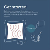 Beurer HK 77 Heaty blu ossidiana, Termoforo blu scuro