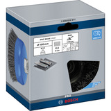 Bosch 1 608 614 011 Ruota a raggi di filo di acciaio 10 cm, Pennello 10 cm
